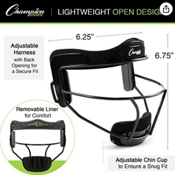 Champion Sports Baseball/Softball Fielder's Mask - Picture 5 of 5